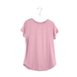 Hello Mello Crewneck Top Short Sleeve Dusty Pink Small Dream Tee